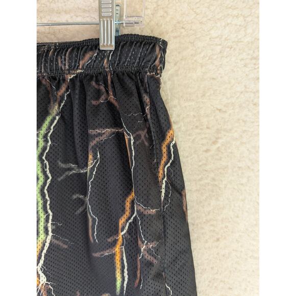 Nike Team Shorts Mens Medium Reversible Lightnight Black Gray Mesh Lined NO TAG - Picture 12 of 15